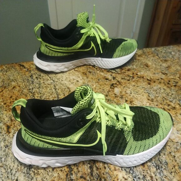 Nike React Infinity Run FK 2-Men’s Size 7 (CT2357-700) Running Neon - Picture 3 of 12